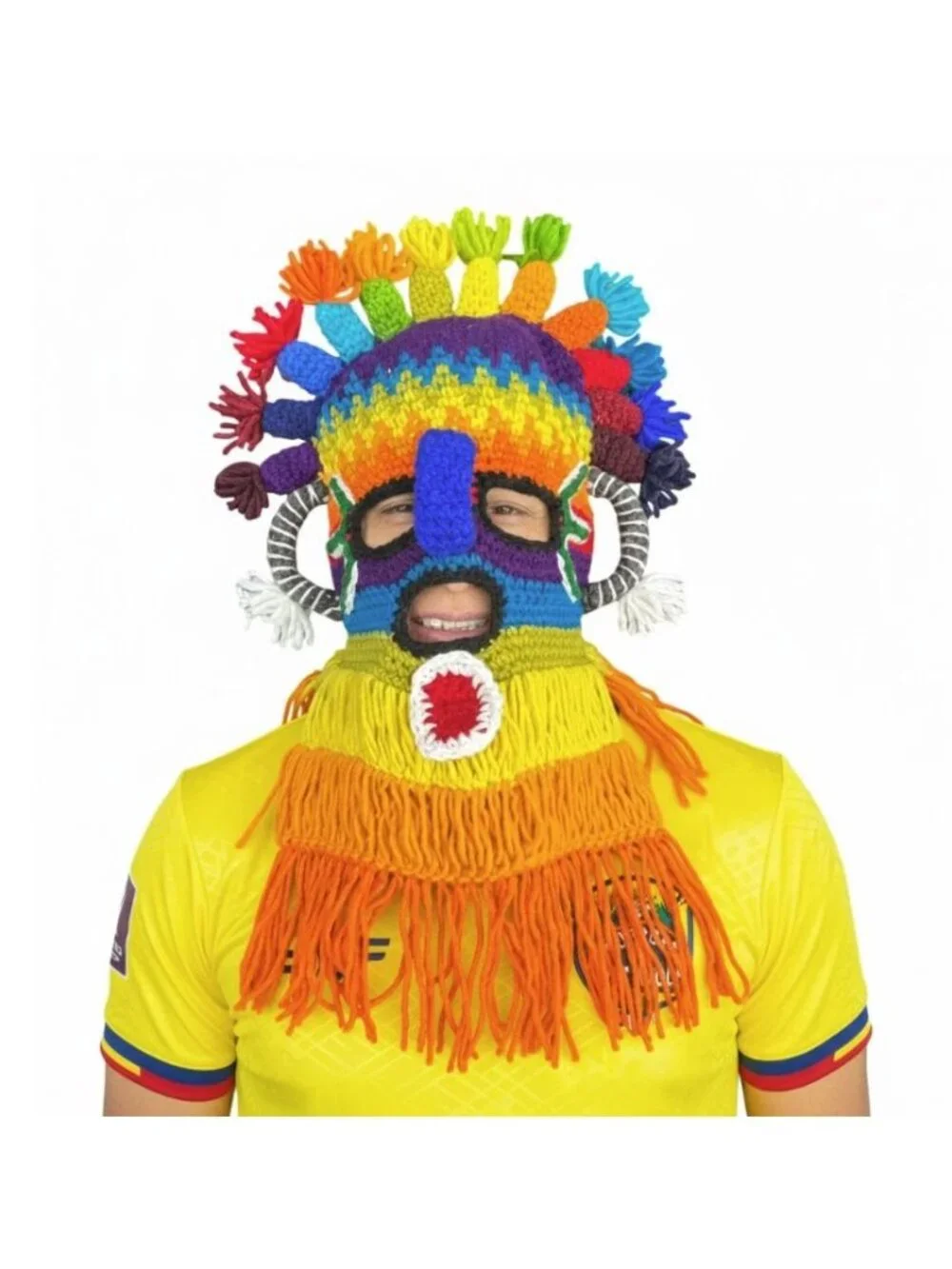 ⭐Diablo Huma Handmade Exotic Adult Mask Aya Incas Ecuador Inti Raymi festival